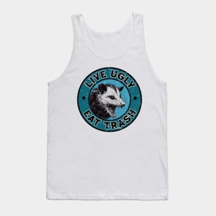 Live Ugly Eat Trash Opossum Tank Top